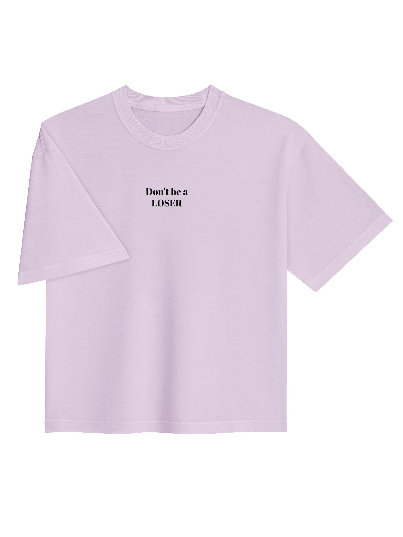 Don't be a LOSER orchid womens boxy Tee product image (3)