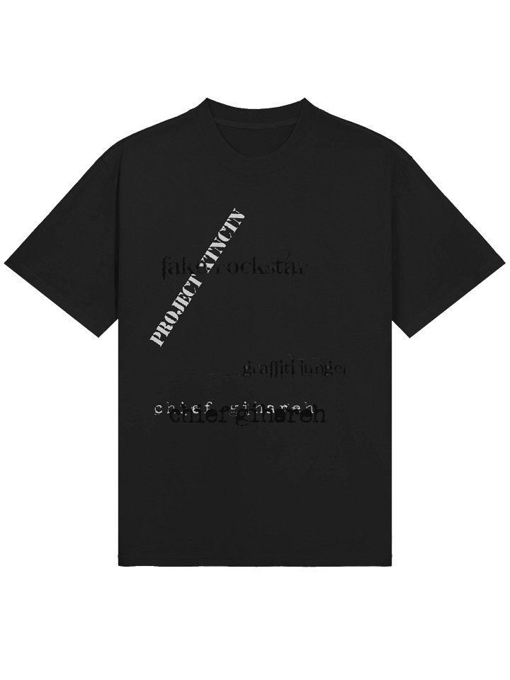 simple black project xtnctn chief gihareh graffiti jungel tee shirt product image (1)