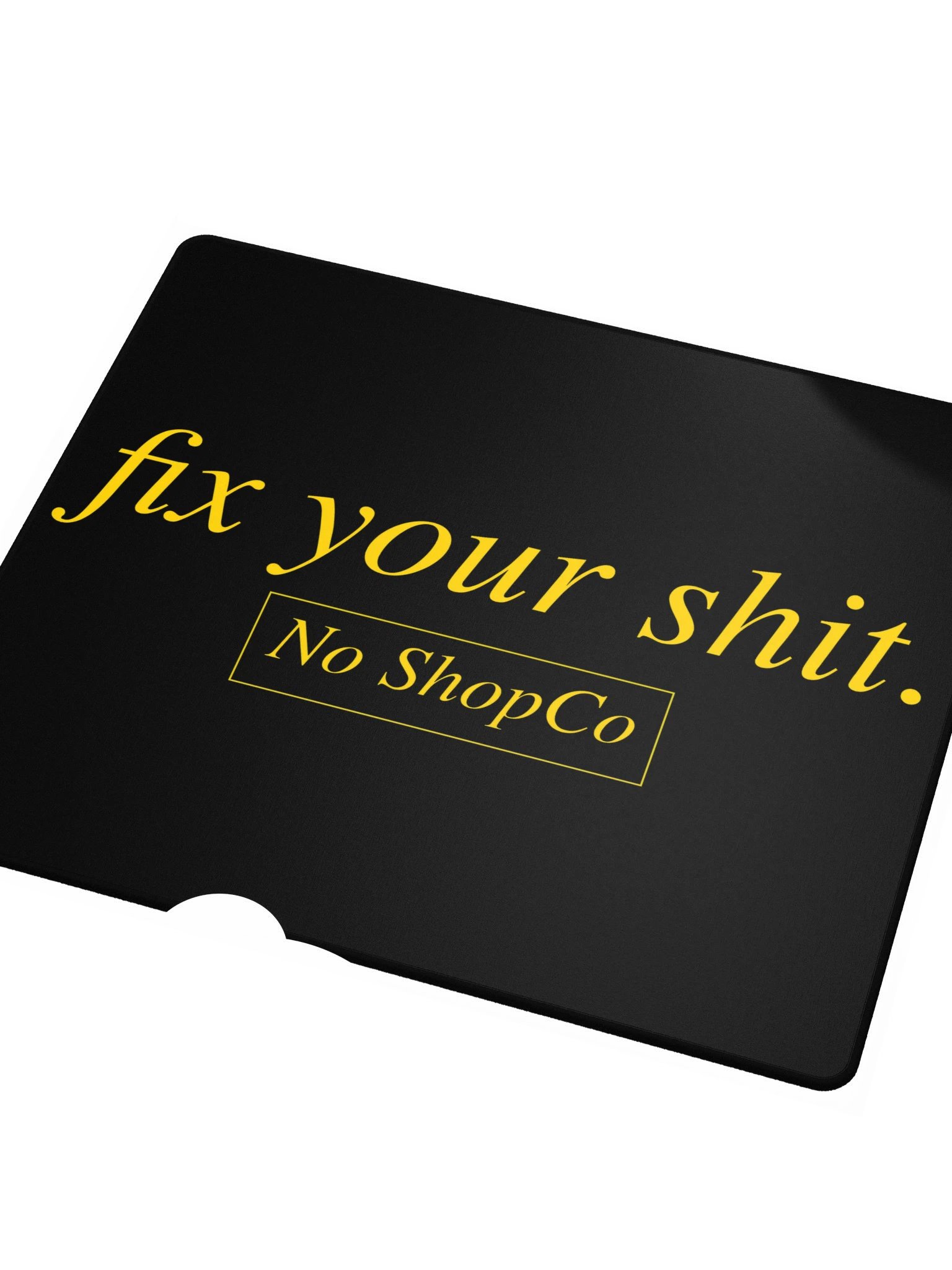 No ShopCo Gaming Mouse Pad - Yellow on Black product image (3)