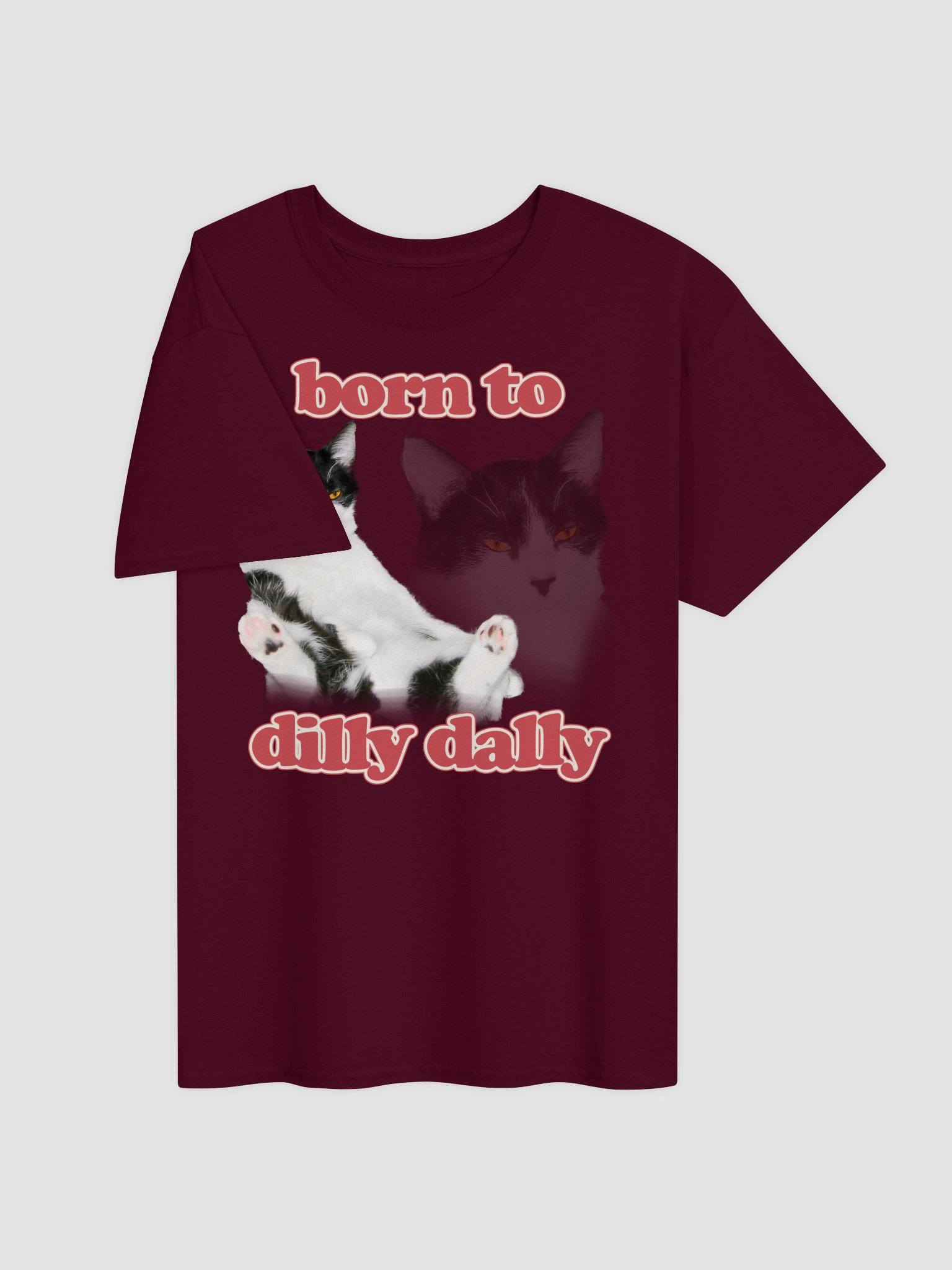 Born to Dilly Dally Cat T-shirt product image (4)