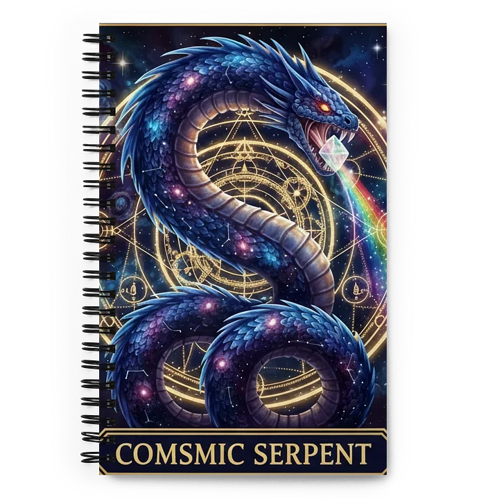 Cosmic Serpent Spiral Notebook product image (1)