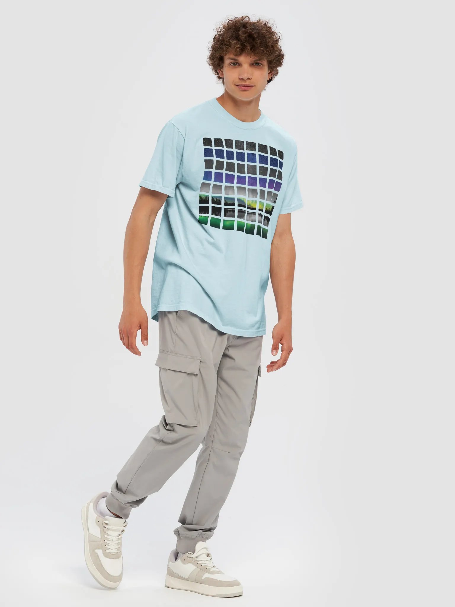 Aurora Grid | Comfort Colors Heavyweight T-Shirt product image (3)