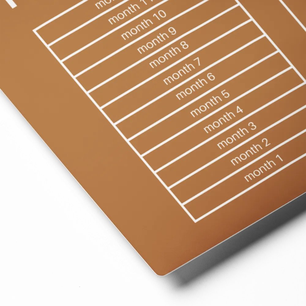 ANNUAL RENT TRACKER (white design 9) product image (2)