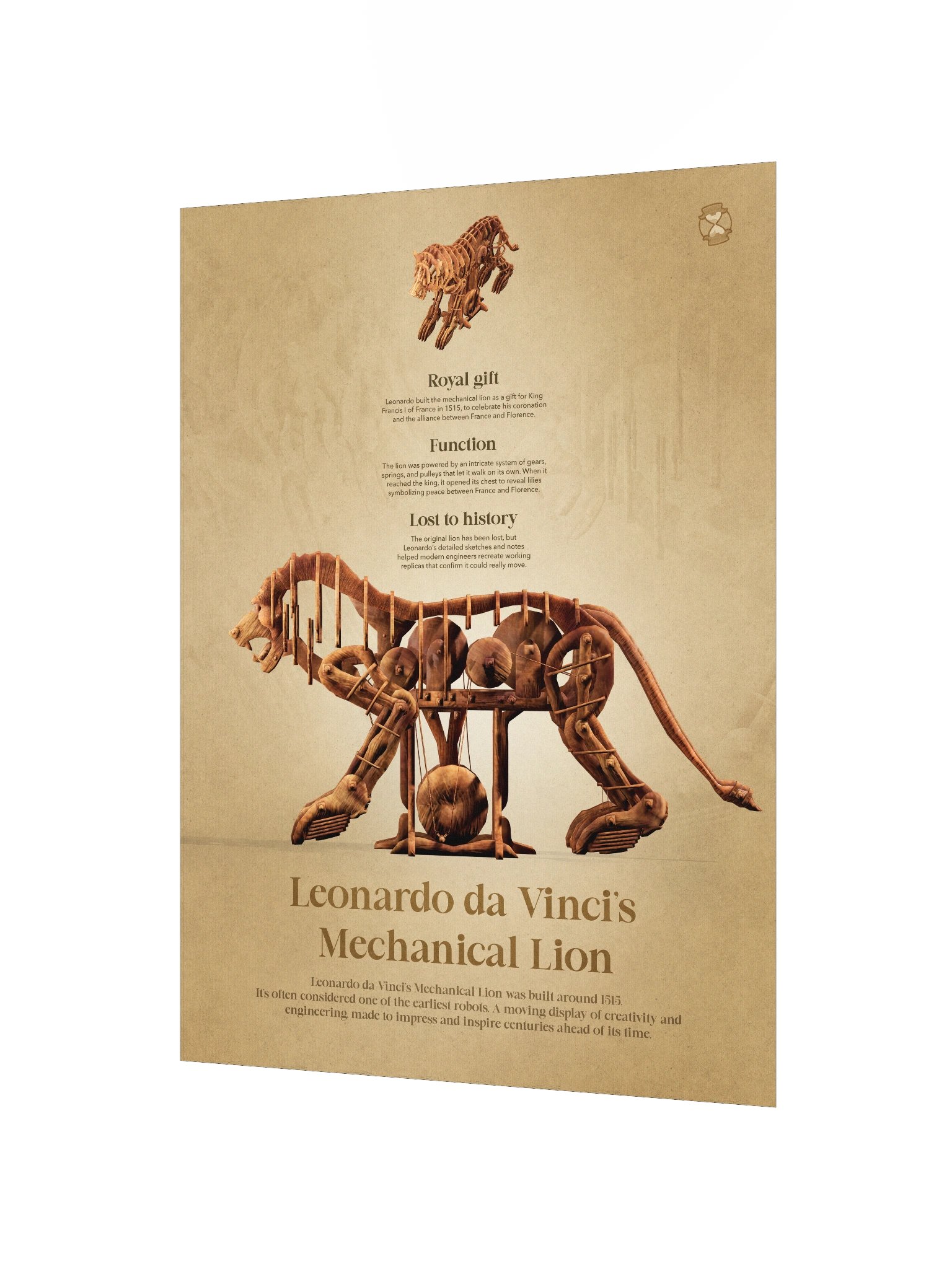 Leonardo da Vinci's Lion (Unframed poster) product image (4)