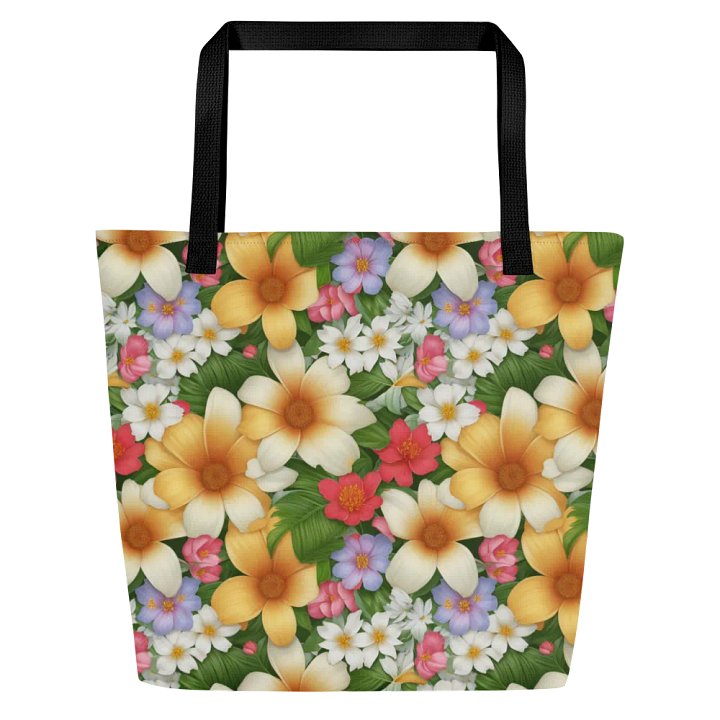 Bold Floral All Over Print Tote Bag product image (1)