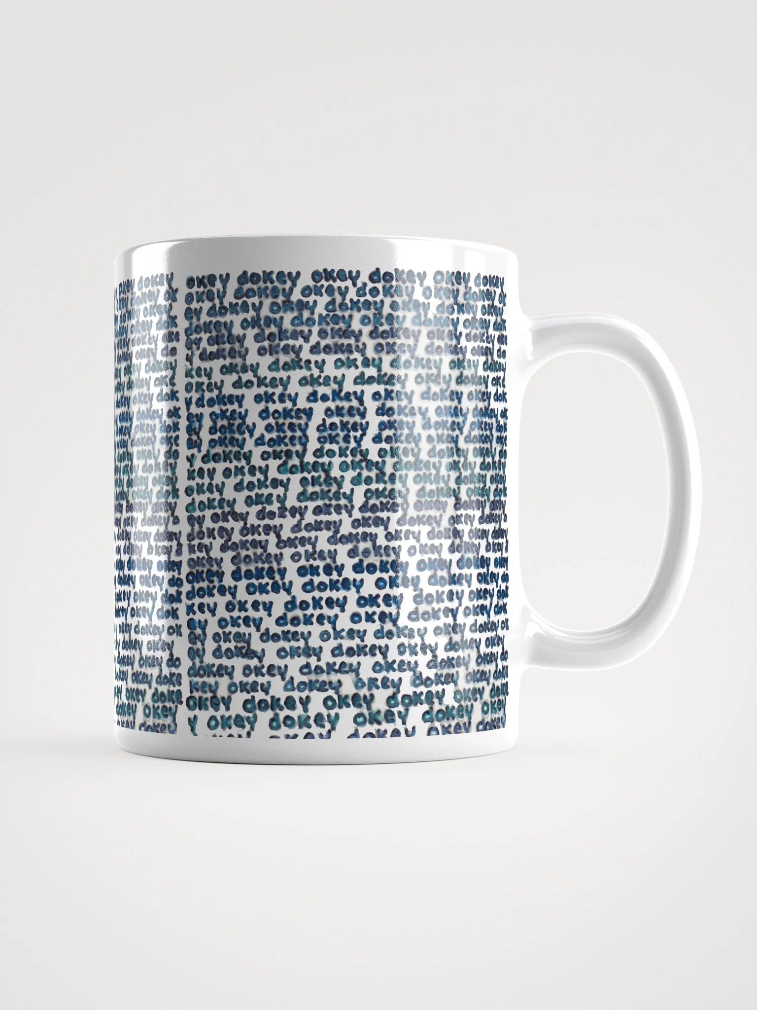 okey dokey White Glossy Mug product image (3)