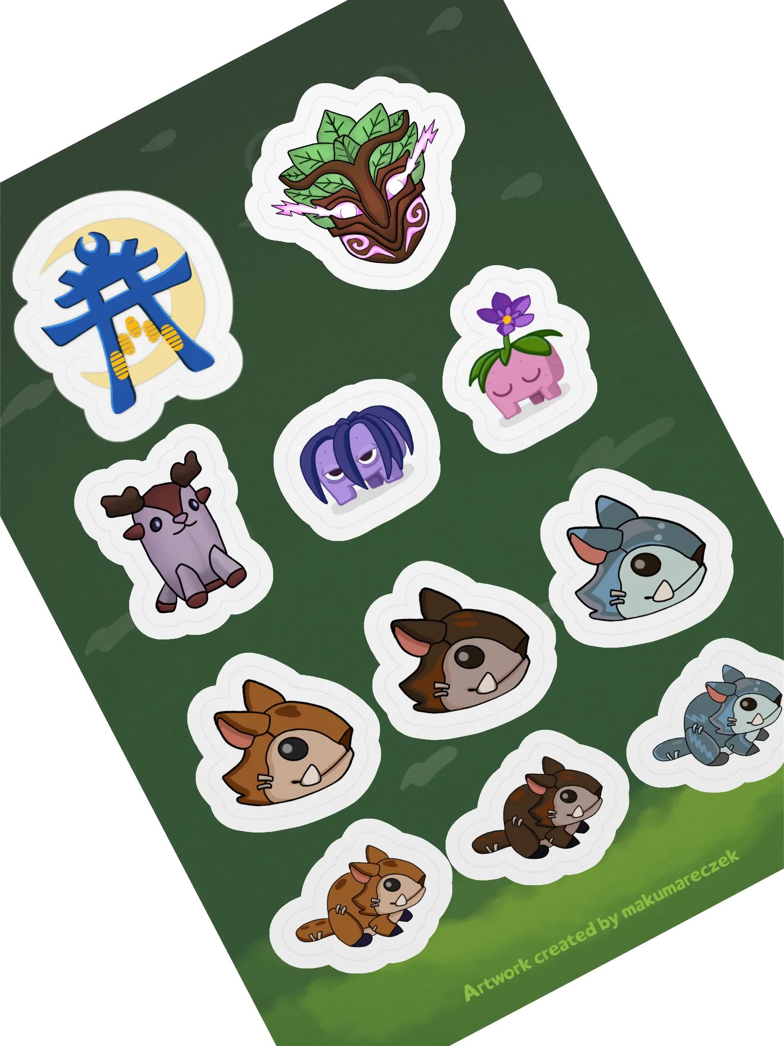 Palia Emotes Fall Set - Kiss Cut Sticker Sheet product image (2)