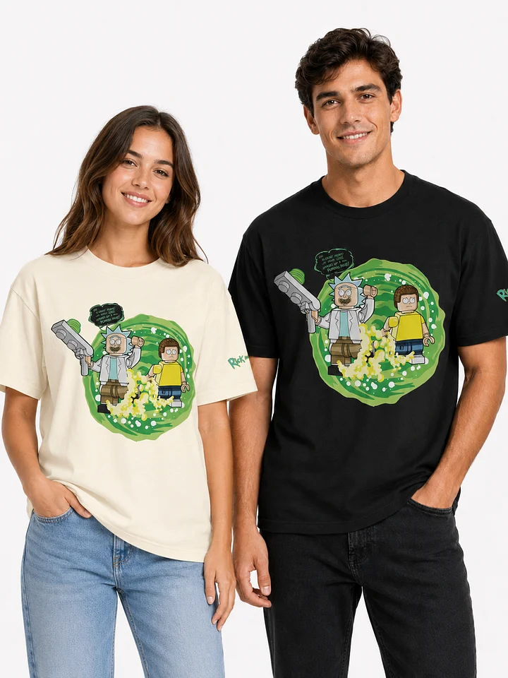 Rick's Wubba Lubba Dub Dub Black T-Shirt product image (1)