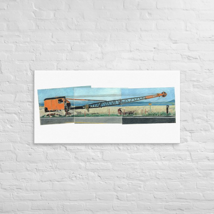 Dredge, Goose Lake 06.15.01 on Canvas with No Fill (24" x 48") product image (2)