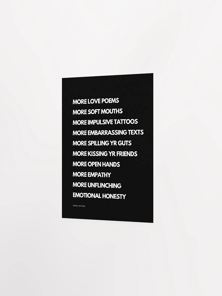 More Love Poems Art Print product image (2)