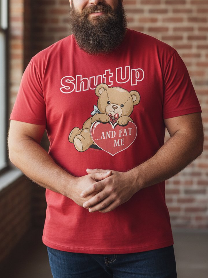 Shut Up and Eat Me Bear T-Shirt product image (2)