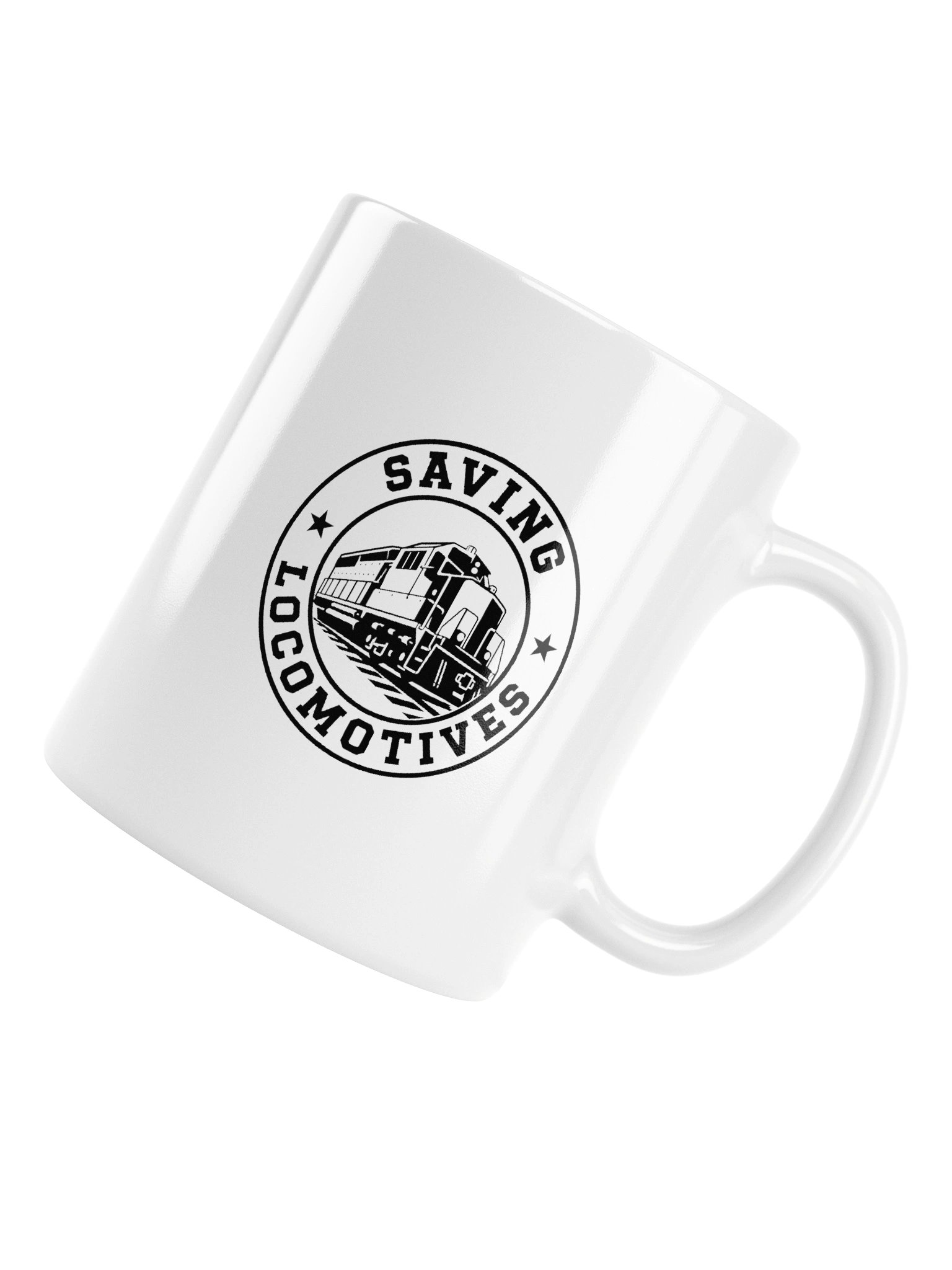 Saving Locomotives White Ceramic Mug product image (16)