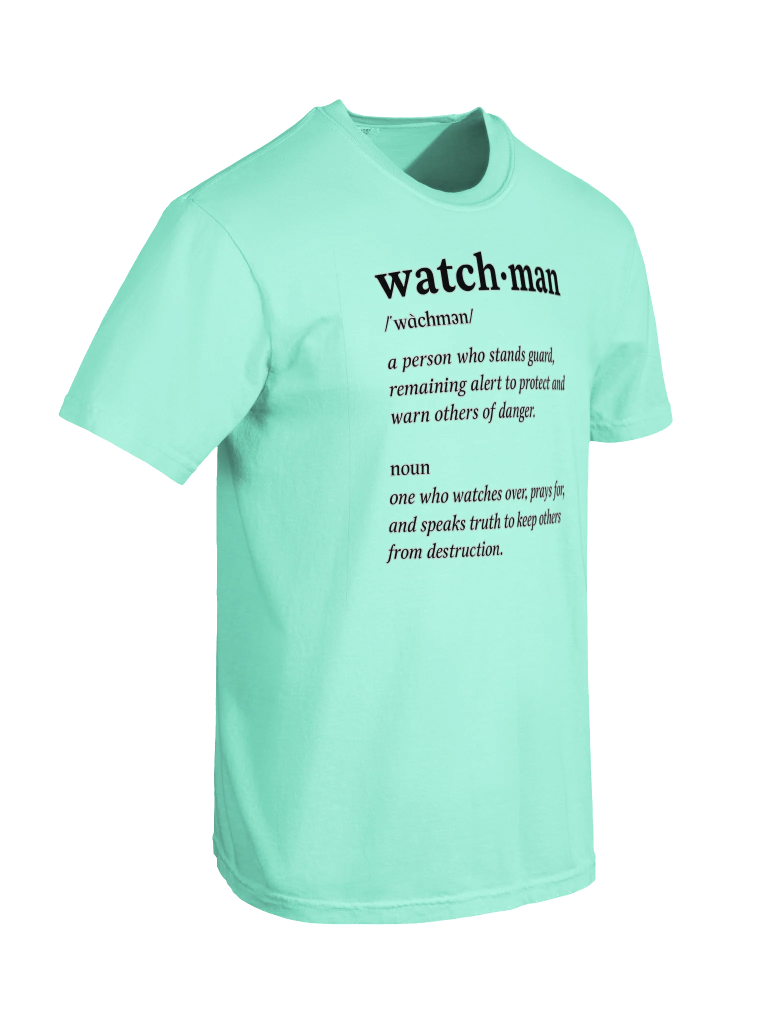 WATCHMAN Graphic Tee| Ezekiel 33:7| More Than a Word. It's a Calling! | Inspirational Streetwear product image (26)