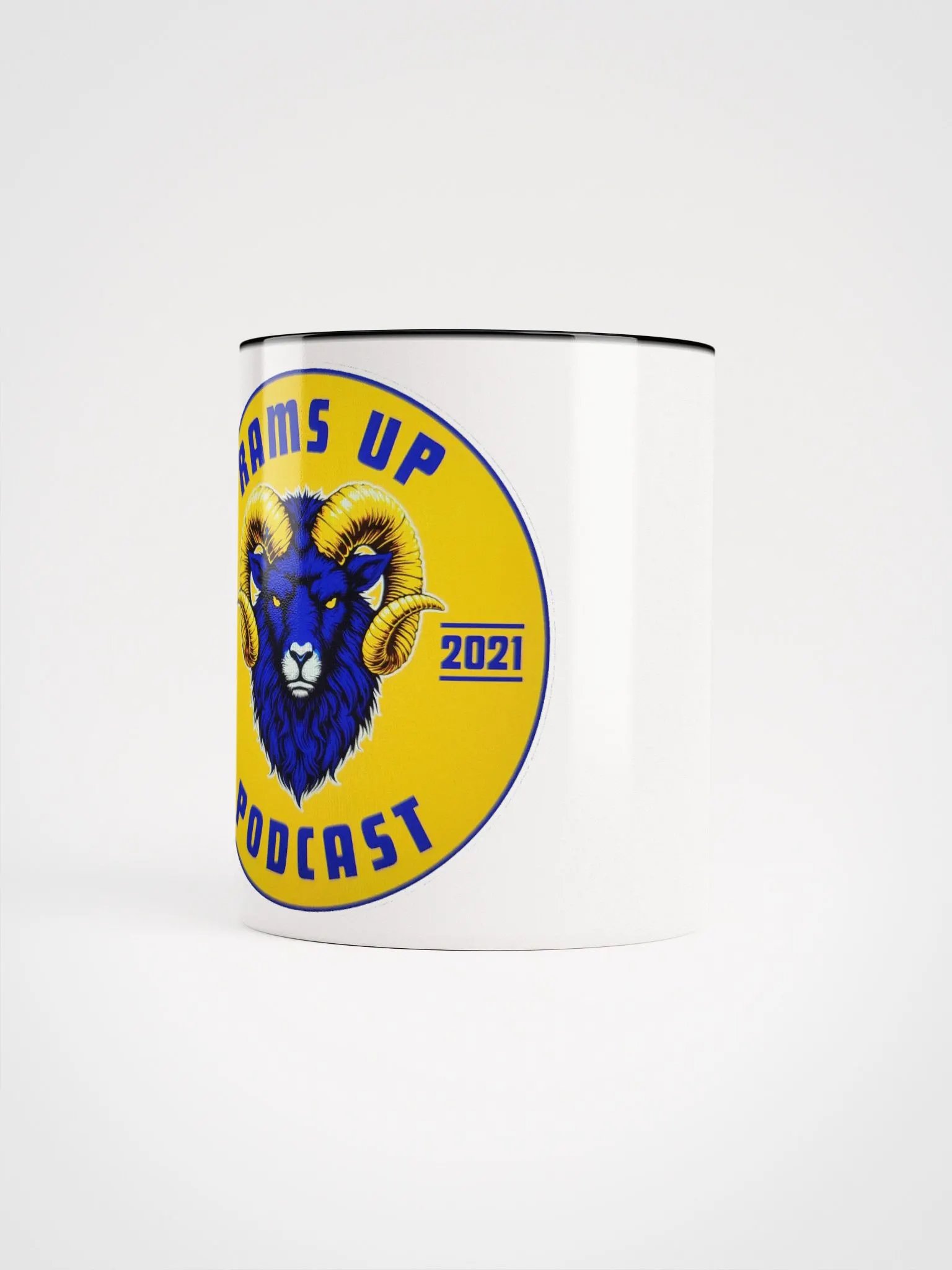 Rams Up Ceramic Mug with our Angry Ram Logo product image (5)