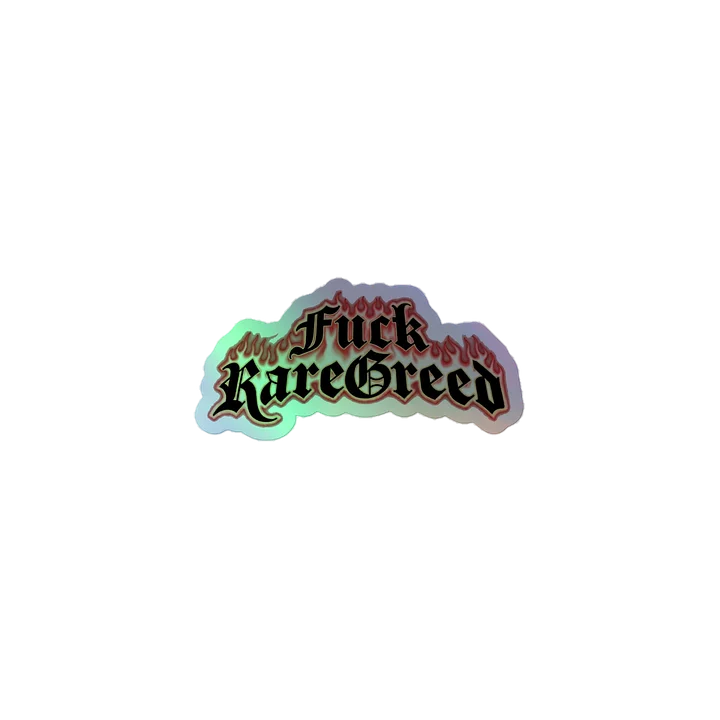 F RareGreed Holographic Sticker product image (1)