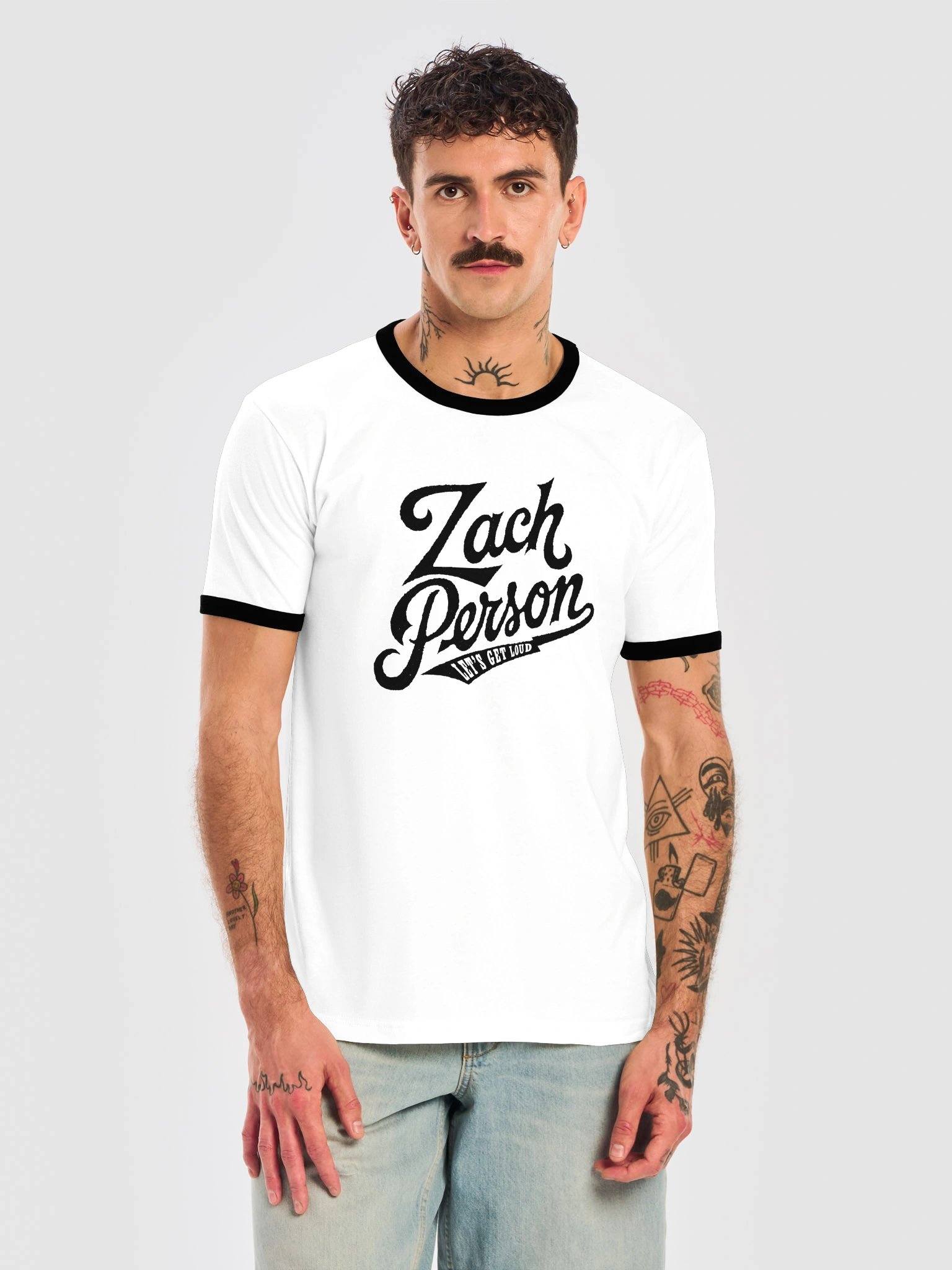 Zach Person Script Ringer Tee product image (5)