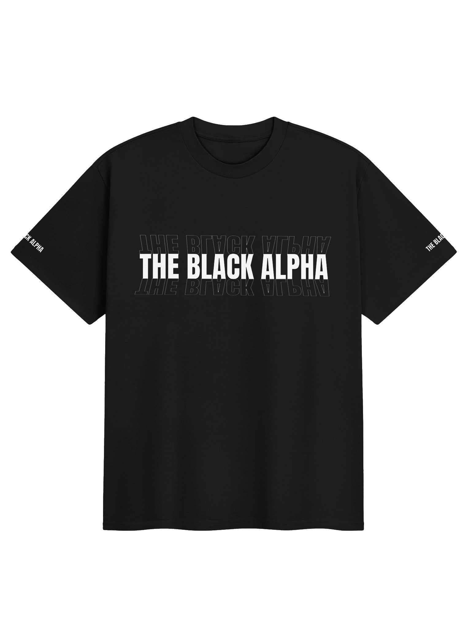 The Black Alpha Bold Mirror Tee product image (1)