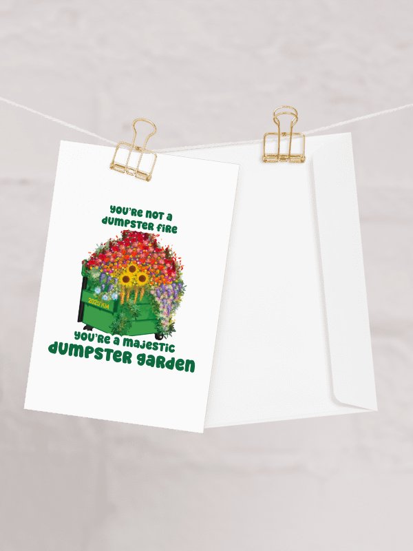 Dumpster Fire Greeting Card product image (1)