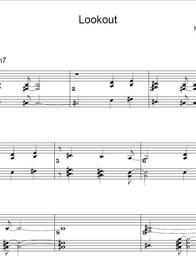 Lookout - ModJazz - Piano sheet music product image (1)