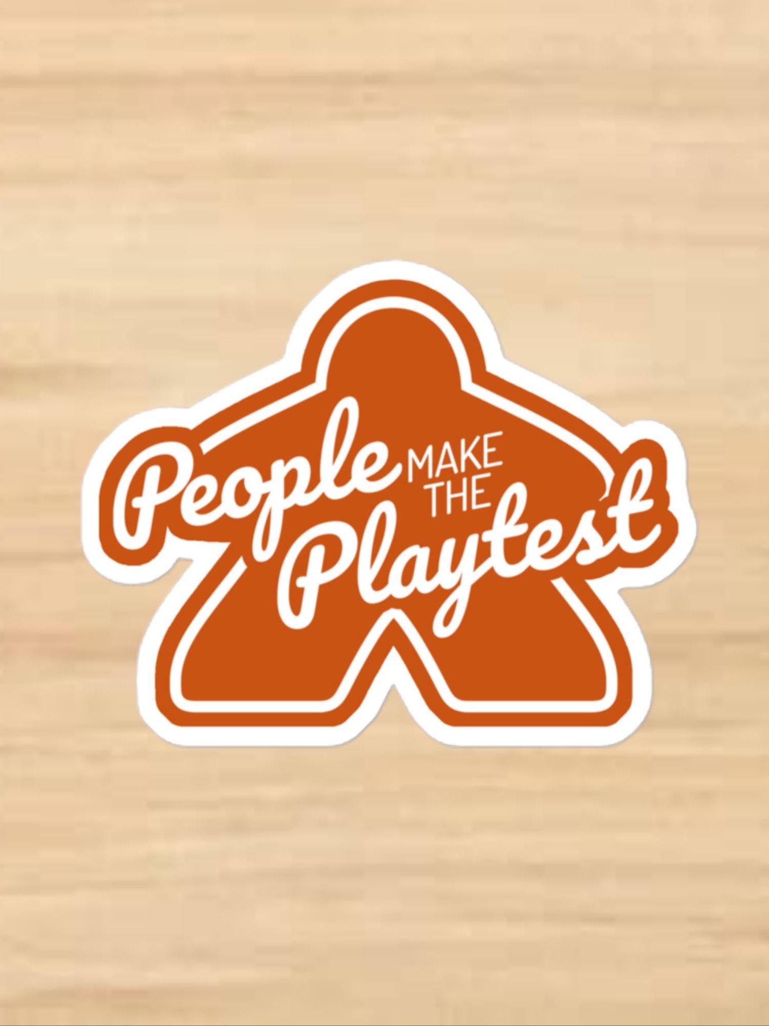 Big Meeple Orange PMTP Vinyl Sticker product image (1)