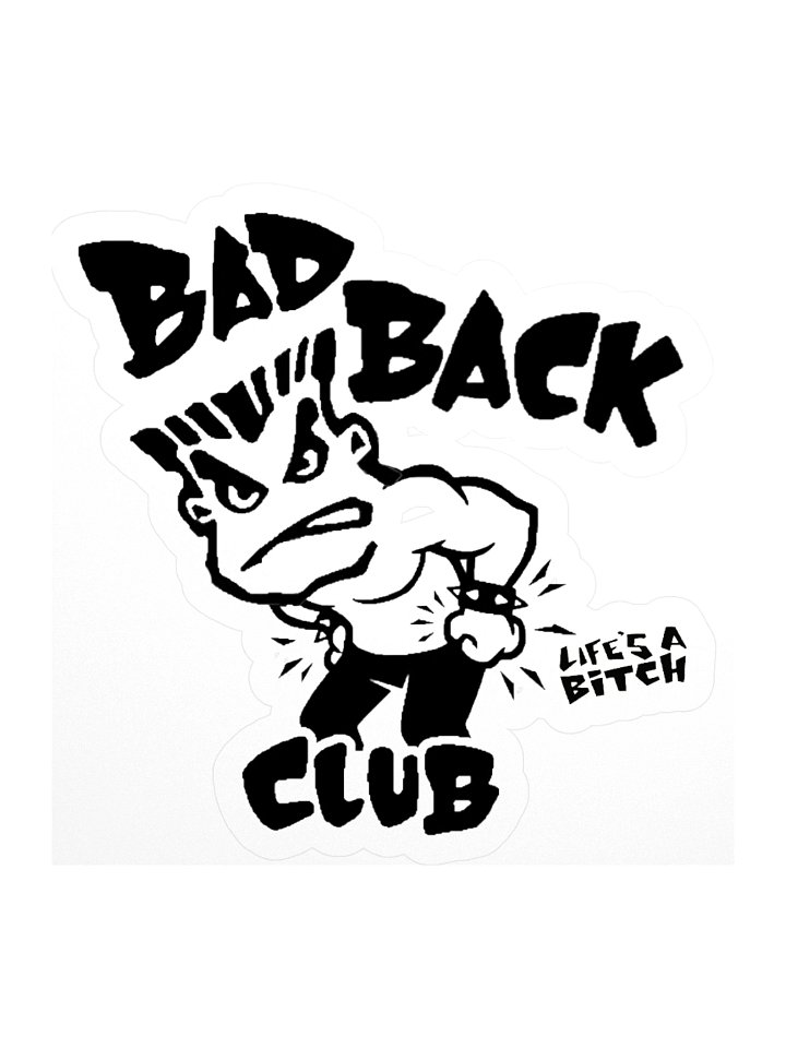 Bad Back Club Stickers product image (1)