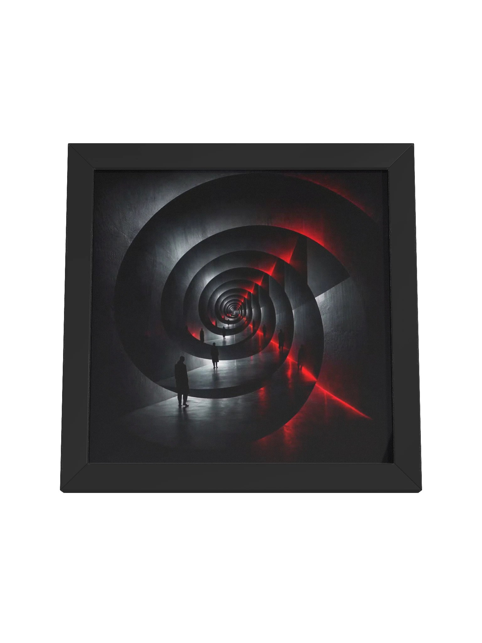 The Red Spiral of Solitude – Modern Gothic Abstract Art product image (4)
