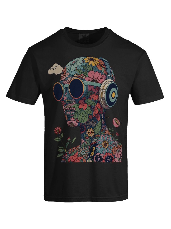 Floral Headphones Dream Heavyweight Tee product image (2)