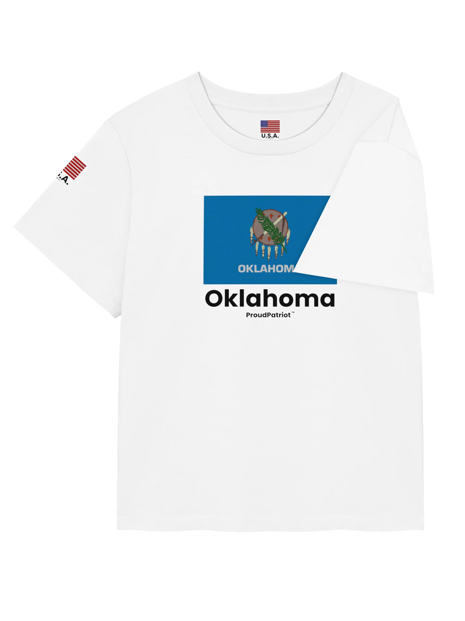 Oklahoma Women's Ribbed Neck T-Shirt product image (8)