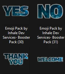 Blue Galaxy Word Expression Emojis product image (1)