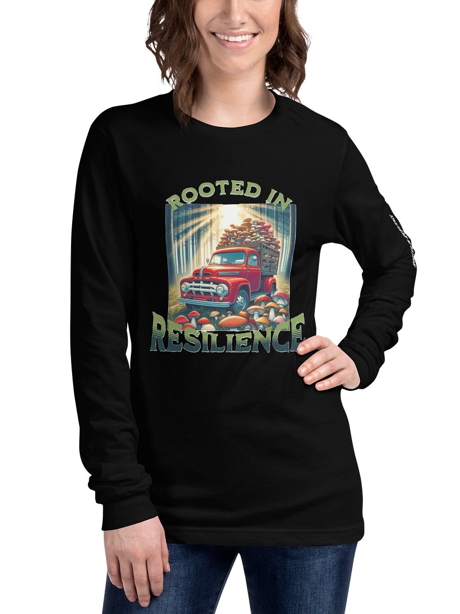 Vintage Red Truck with Mushrooms | Rooted in Resilience Long Sleeve T-Shirt product image (1)