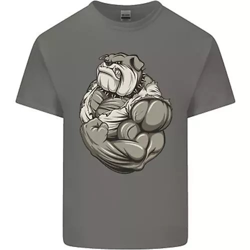 Bulldog Gym Training Top Bodybuilding Mens T-Shirt 100% Cotton product image (3)