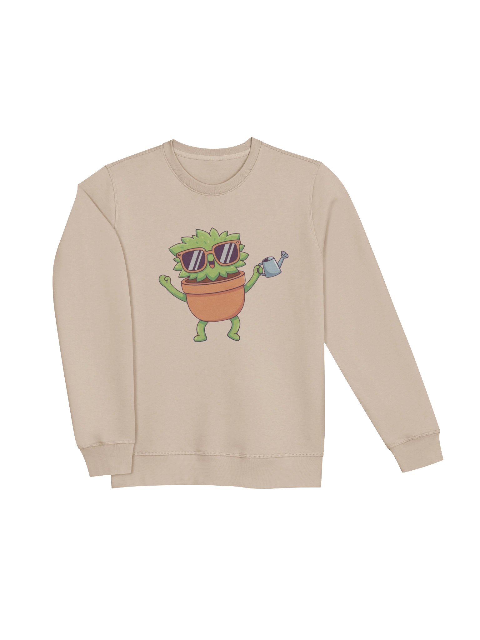 Sunny Plant Pot Cartoon Unisex Sweatshirt product image (13)