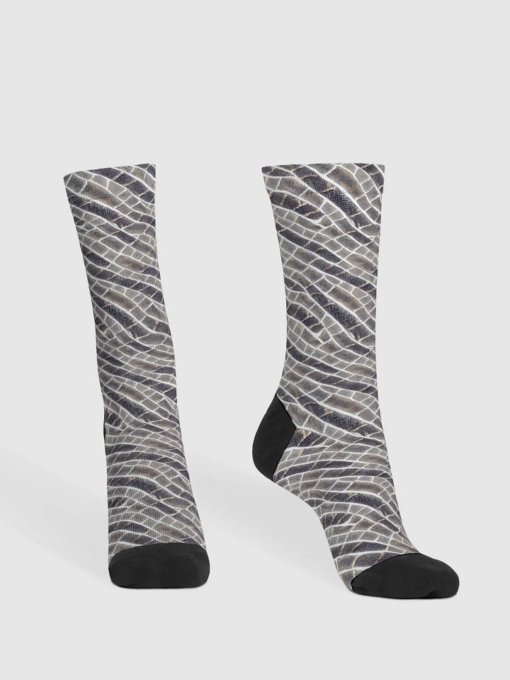 Grey Snake Skin Socks product image (2)