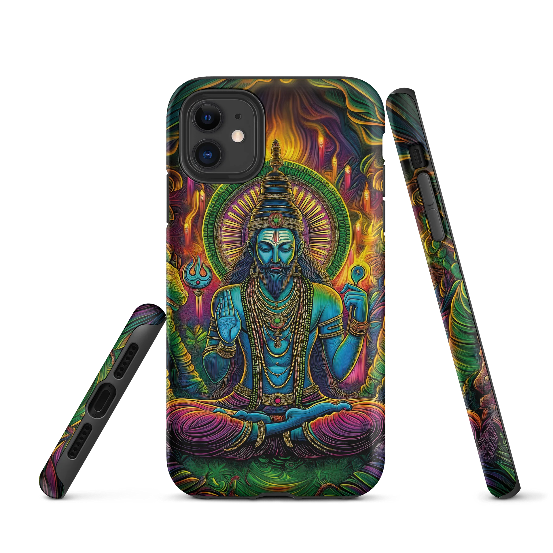 Shiva Cosmic Meditation Tough Phone Case - Psychedelic Visionary Art product image (1)