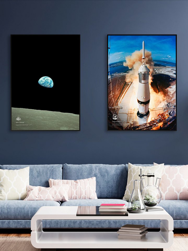 NASA Apollo 8: Earthrise — space poster, photo poster, Earth poster, science poster product image (2)