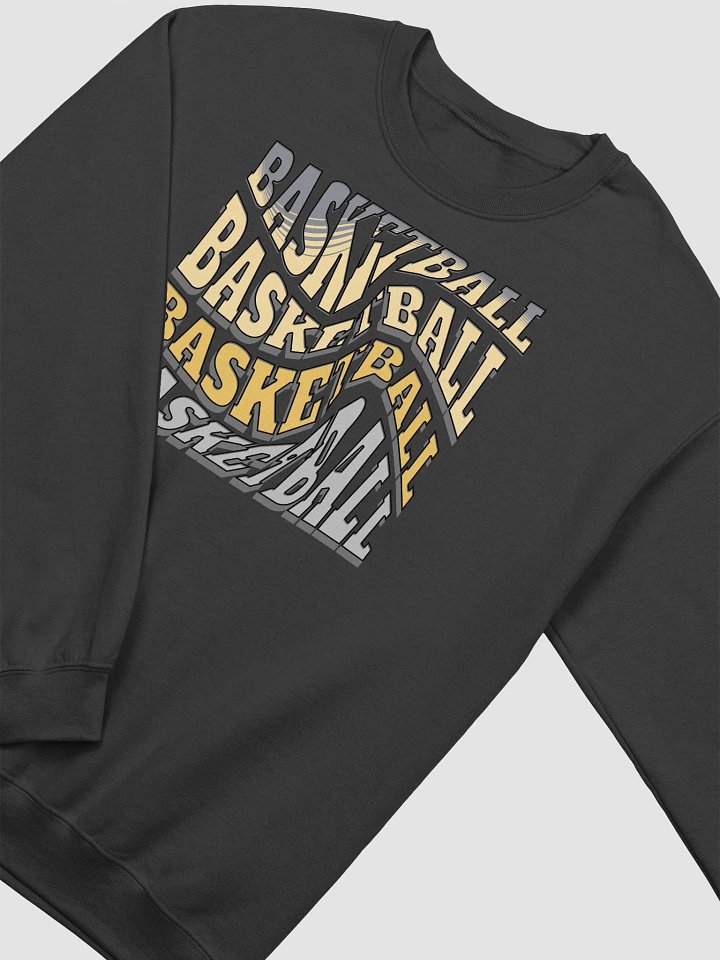 Mess Swirl Basketball Retro Wave Crewneck product image (2)