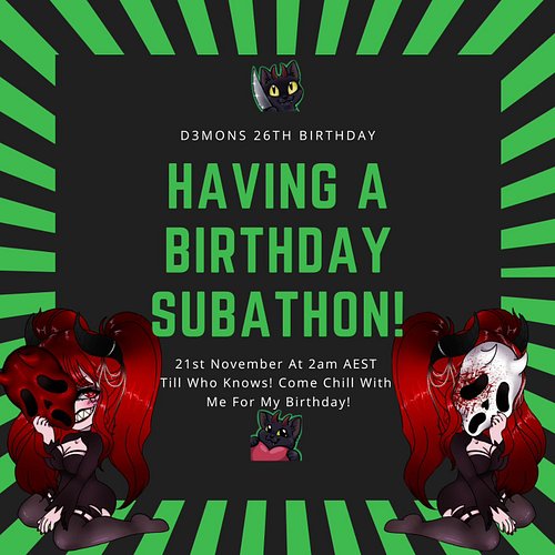 Count down is on for my bday subathon!!!!!!! 5 days to go!!!!!!!!! 
I am adding a rule for the mousepad giveaway, anyone who ...