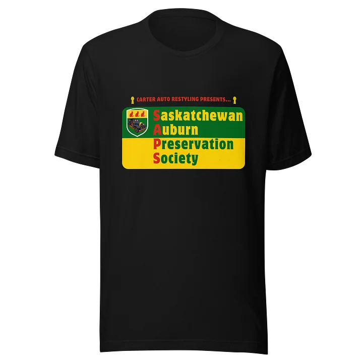 Saskatchewan Auburn Preservation Society T-Shirt Black product image (1)