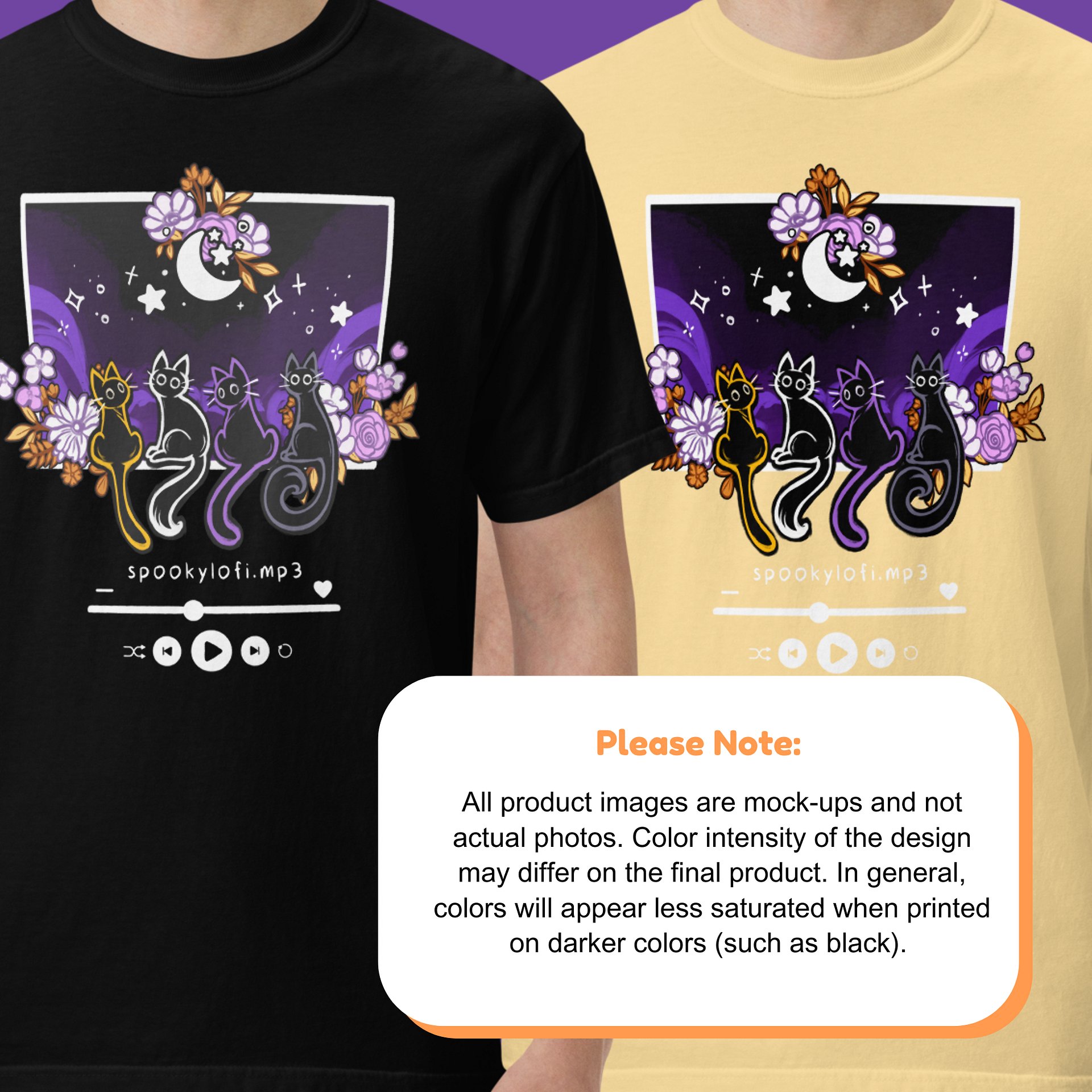 Subtle Nonbinary Pride Lofi Cat Tee product image (4)