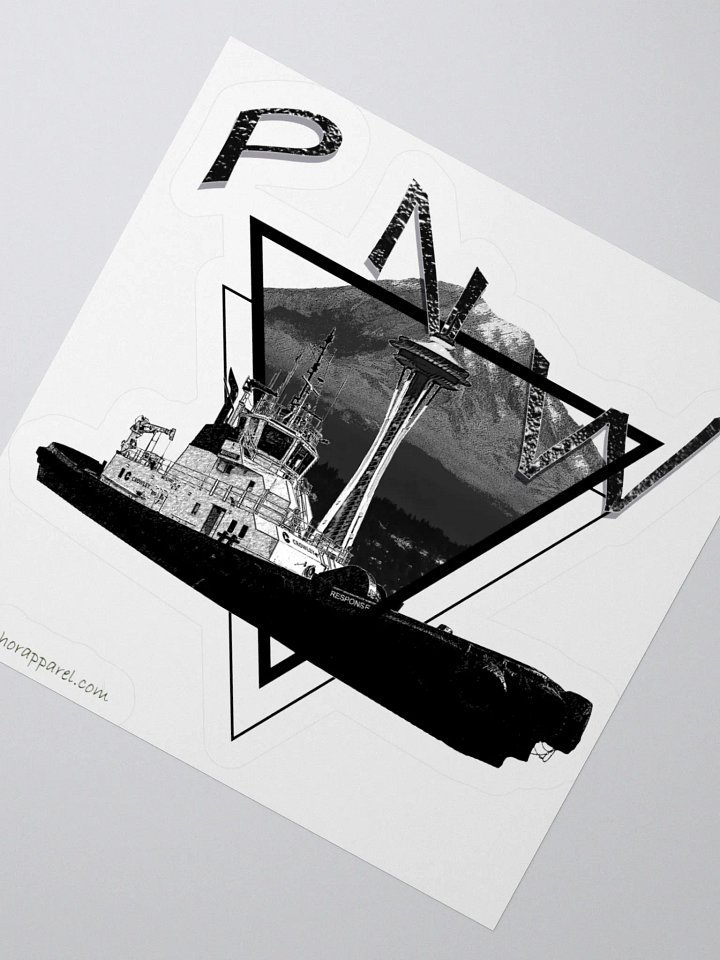 Tug Response Triangle-Mt Raine- PNW Kiss Cut Stickers product image (5)