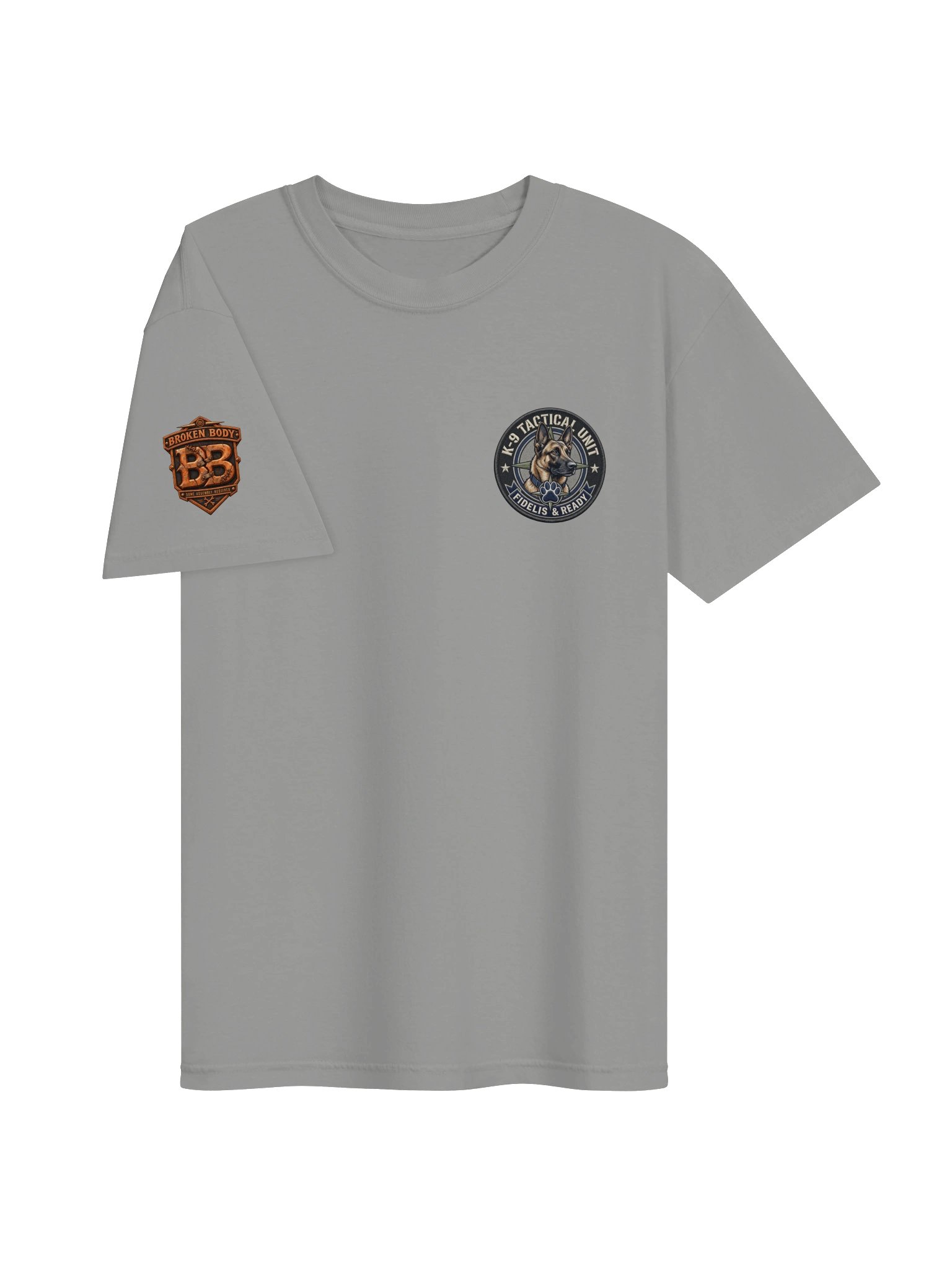 K9 Police Dog Shirt — In Dogs We Trust German Shepherd Tactical Tee | Flat Out Broken™ product image (4)