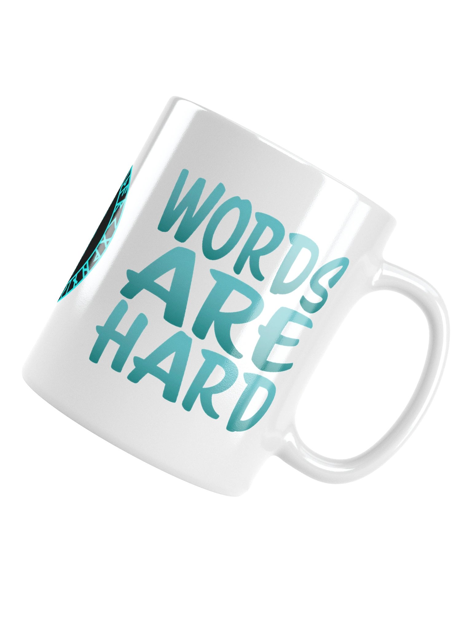 Words Are Hard Glossy Mug product image (12)