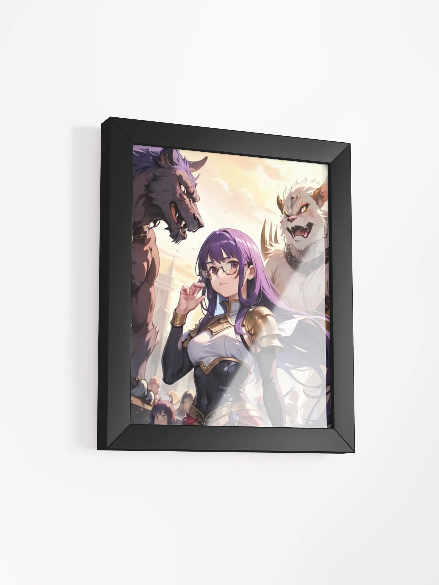 Purple K Warrior Poster w/ Frame product image (2)