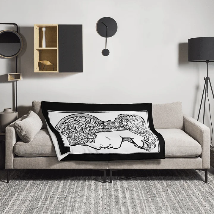 On The Brain OG Fleece Blanket product image (2)