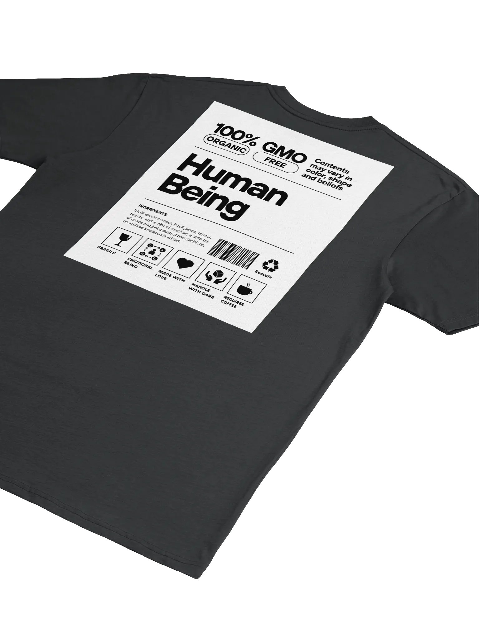 Mr. Wheels 100% Organic Human Being Tee product image (4)
