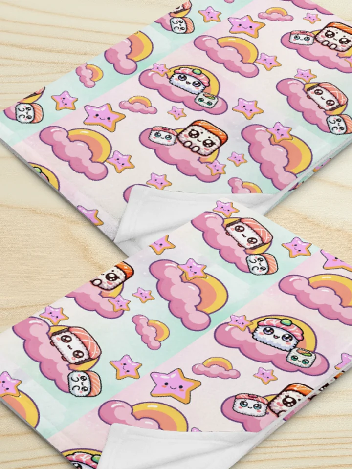 Sushi Stars and Clouds Throw Blanket product image (1)