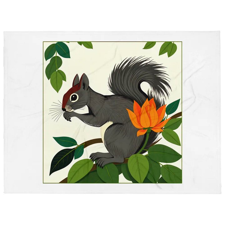 Squirrel Serenity Throw Blanket product image (1)