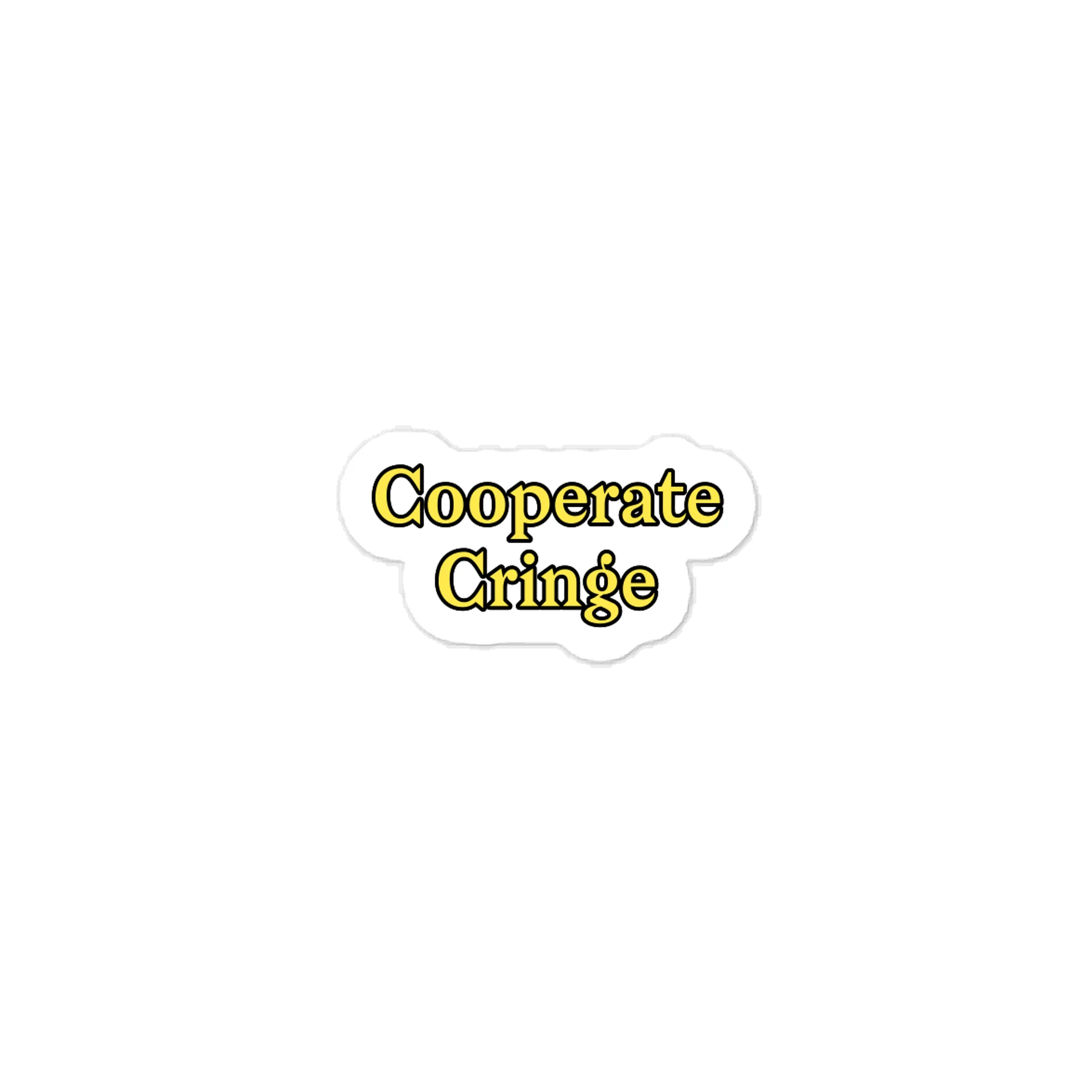 Cooperate Cringe Sticker product image (1)