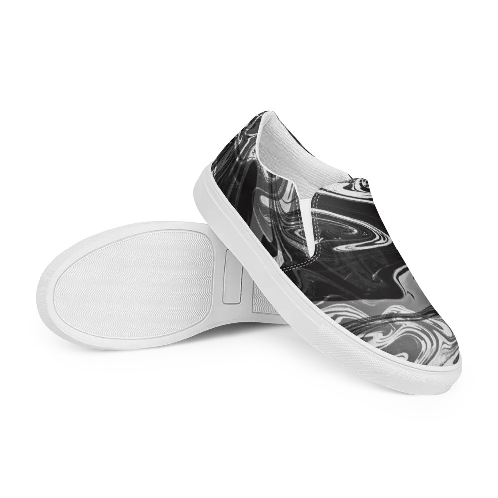 Fluid Chaos Men's Canvas Slip-On Shoes product image (12)