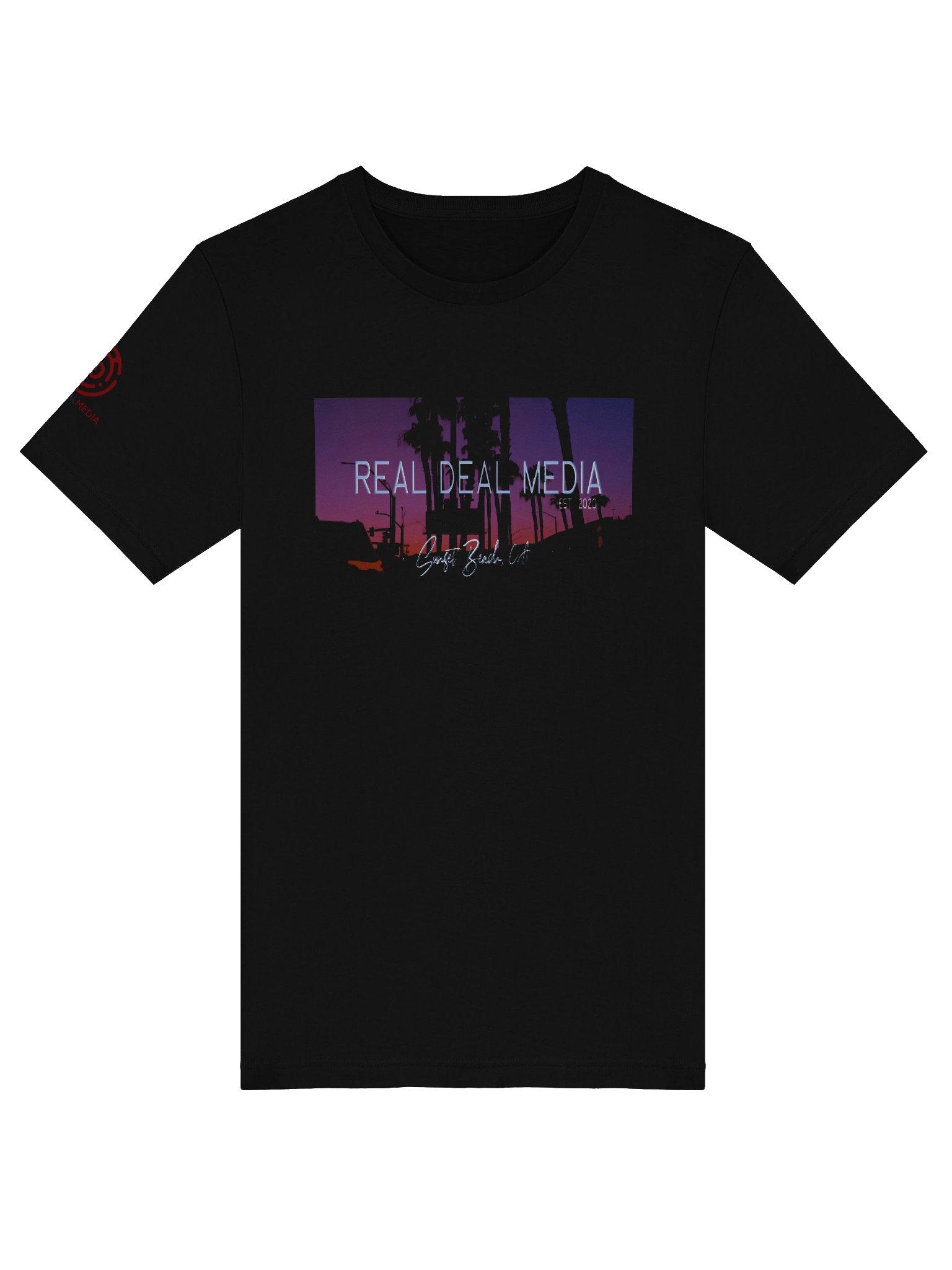 Real Deal Media Sunset Beach T-Shirt product image (1)